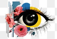 PNG  Eye painting graphics drawing.
