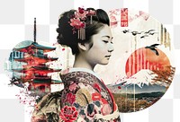 PNG  Japn fashion collage kimono.