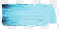 PNG Light blue flat paint brush stroke rectangle turquoise white background.