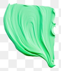 PNG Mint green flat paint stroke white background confectionery accessories.