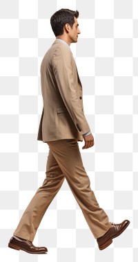 PNG  A professional man walking footwear person.