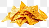 PNG Nachos chips snack food white background.