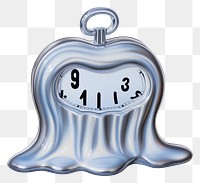 PNG  Surrealistic painting of Clock melt clock white background cartoon.