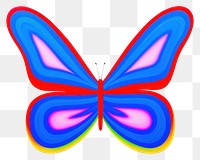 PNG  Surrealistic painting of butterfly art creativity dynamite.