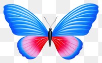 PNG  Surrealistic painting of butterfly animal insect flying.