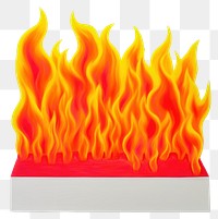 PNG  Surrealistic painting of fire creativity fireplace wildfire.