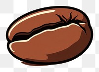 PNG Coffee bean nut vegetable cartoon.