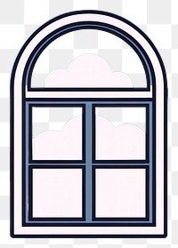 PNG Window and outside is space shape architecture transparent.