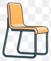 PNG Chair shape furniture line armrest.