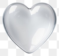 PNG Floating heart glass white background porcelain.