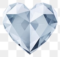 PNG Low poly heart jewelry white background accessories.