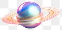 PNG  Saturn planet egg white background. AI generated Image by rawpixel.