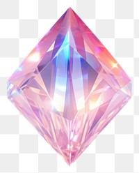PNG  Rhombus sparkle shape gemstone crystal mineral. AI generated Image by rawpixel.