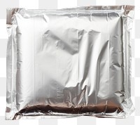 PNG  Foil food packaging white background aluminium crumpled.