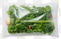 PNG  Plastic wrapping over a vegetable plant herbs food.