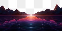 PNG Futuristic backgrounds futuristic landscape. AI generated Image by rawpixel.