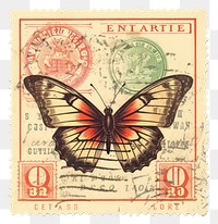 PNG Insect butterfly currency banknote.