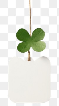 PNG Four-leaf clover plant white background decoration