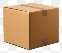 PNG  Mailing box packaging mockup cardboard carton studio shot.