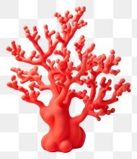 PNG  Coral art representation celebration. AI generated Image by rawpixel.