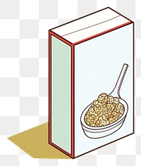 PNG Cereal box spoon food container.