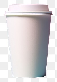 PNG A white paper coffee cup mug refreshment disposable.