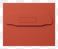 PNG  Red packaging mockup envelope paper text.