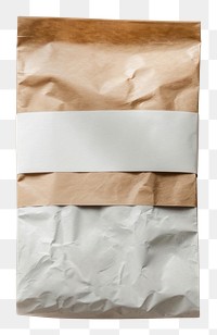 PNG  White packaging mockup paper simplicity crumpled.