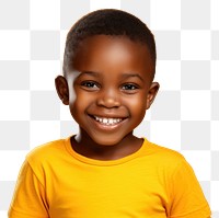 PNG  African kid happy face portrait child smile.