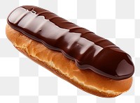 PNG Eclair food white background chocolate.