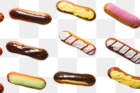 PNG Eclairs food confectionery bratwurst.