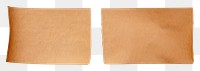 PNG  Brown adhesive strip white background simplicity rectangle.