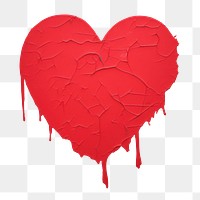 PNG  Heart creativity splattered drawing. AI generated Image by rawpixel.