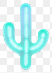 PNG  Cactus neon purple light. AI generated Image by rawpixel.