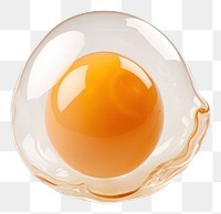 PNG Fried egg shape toy white background simplicity fragility.