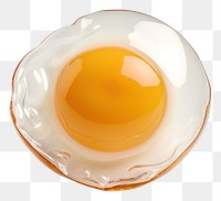 PNG Fried egg shape toy food white background refreshment.