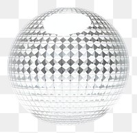 PNG Hand Blown Glass disco ball shape sphere white white background.