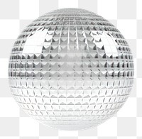 PNG Hand Blown Glass disco ball shape sphere glass white background.
