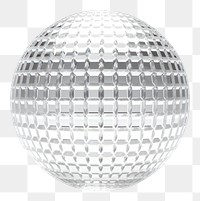 PNG Hand Blown Glass disco ball shape sphere lighting pattern.