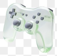 PNG Hand Blown Glass gaming shape joystick white background electronics.