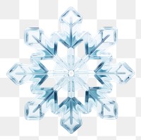 PNG Hand Blown Glass snowflake shape white celebration chandelier.