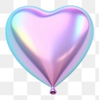 PNG Iridescent balloon white background celebration glowing.