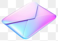 PNG Iridescent mail white background electronics technology.
