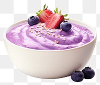 PNG  Acai bowl blueberry dessert fruit.