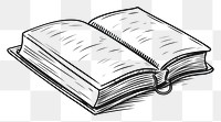 PNG  Doodle of book publication drawing sketch.