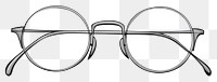 PNG  Doodle of glasses white background accessories simplicity.