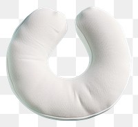 PNG Headrest cushion pillow white.