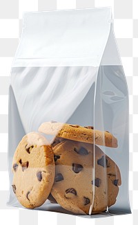 PNG Paper bag packaging cookie transparent food.