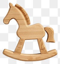 PNG Wooden rocking horse mockup representation simplicity furniture.