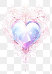 PNG  Heart symbol decoration chandelier abstract.